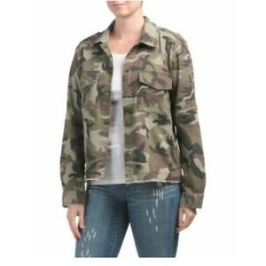 NTW SANCTUARY Camo Print Snap Front Utility Jacket